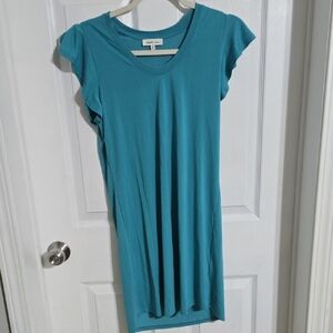 Another Love Turquoise Short Sleeve Dress